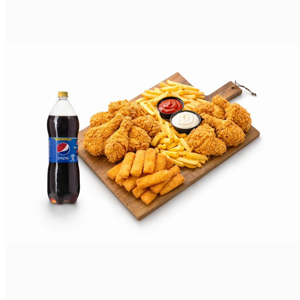 Offer: 2 broasted + 2musahab + pepsi 1 ltr