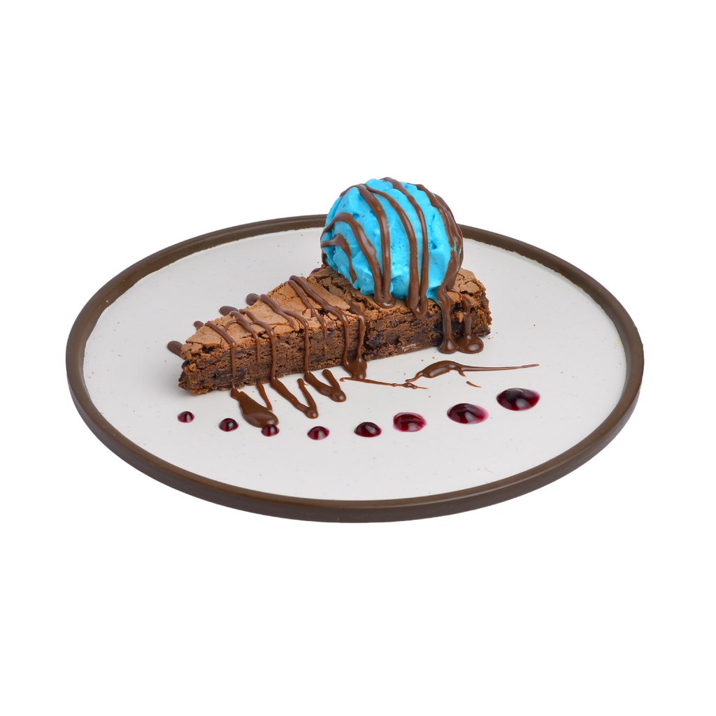 BROWNIES WITH ICE CREAM