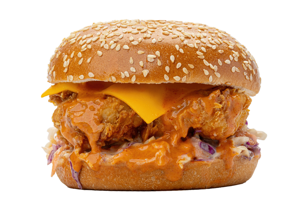 Maple chicken burger