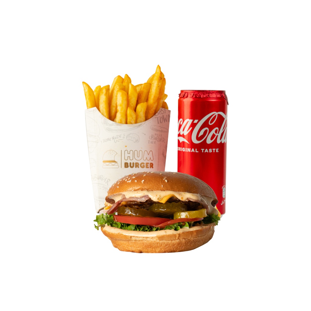 Double American Hum Burger Meal