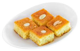Basbousa plate