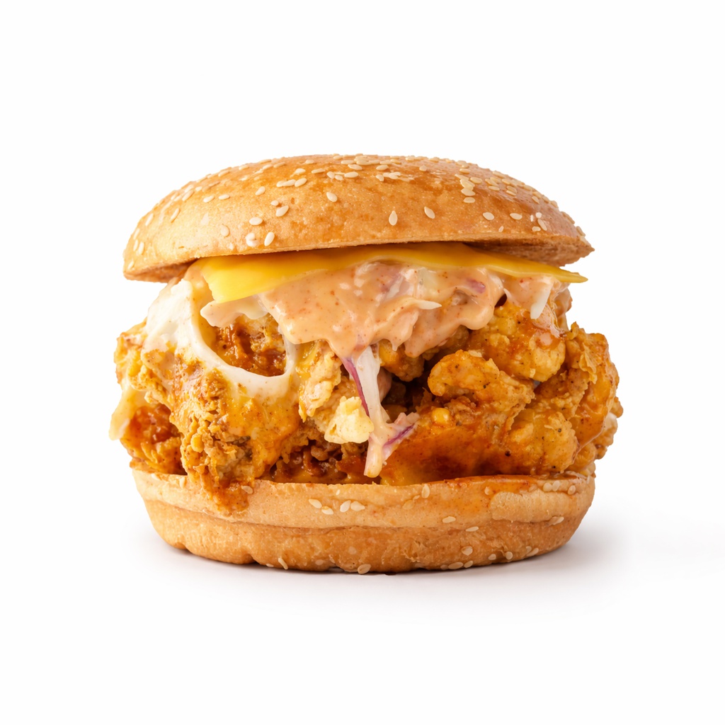 Caesar chicken burger