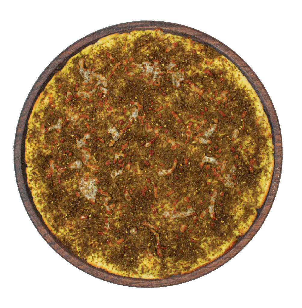 Large         Cheese and Zaatar Pizza