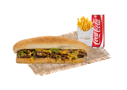 Beef steak meal