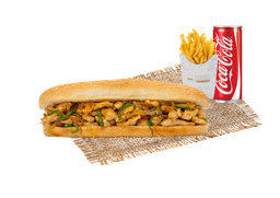 Chicken steak meal
